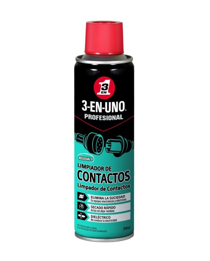 ACEITE 3 EN UNO LIMPIA CONTACTOS 250ML.