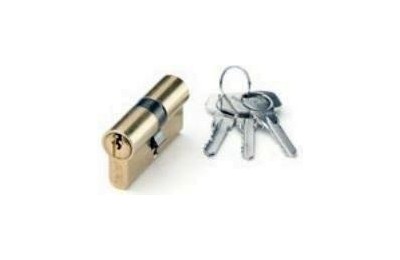 CILINDRO YALE LATONADO 70 MM. LEVA LARGA 30X40 LLAVES IGUALES 39318J