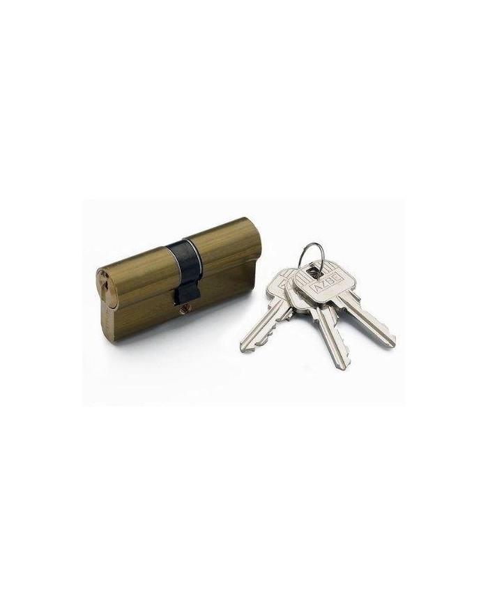 CILINDRO YALE LATONADO 80 MM. LEVA LARGA 40X40 LLAVES IGUALES 39318J