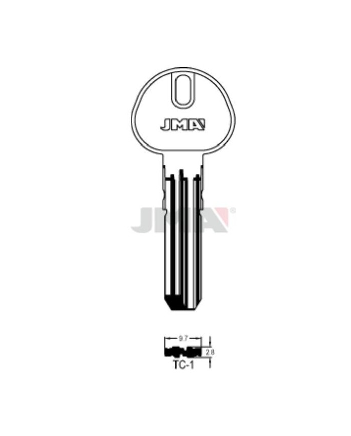 LLAVES BRUTO SEGURIDAD TC-1      LATON