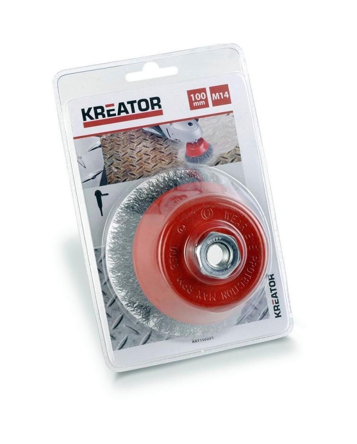 CEPILLO TAZA KREATOR KRT150201 (100 MM) ROSCA 14MM