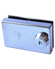CERRADURA PUERTA CRISTAL AGA R-354 CROMO