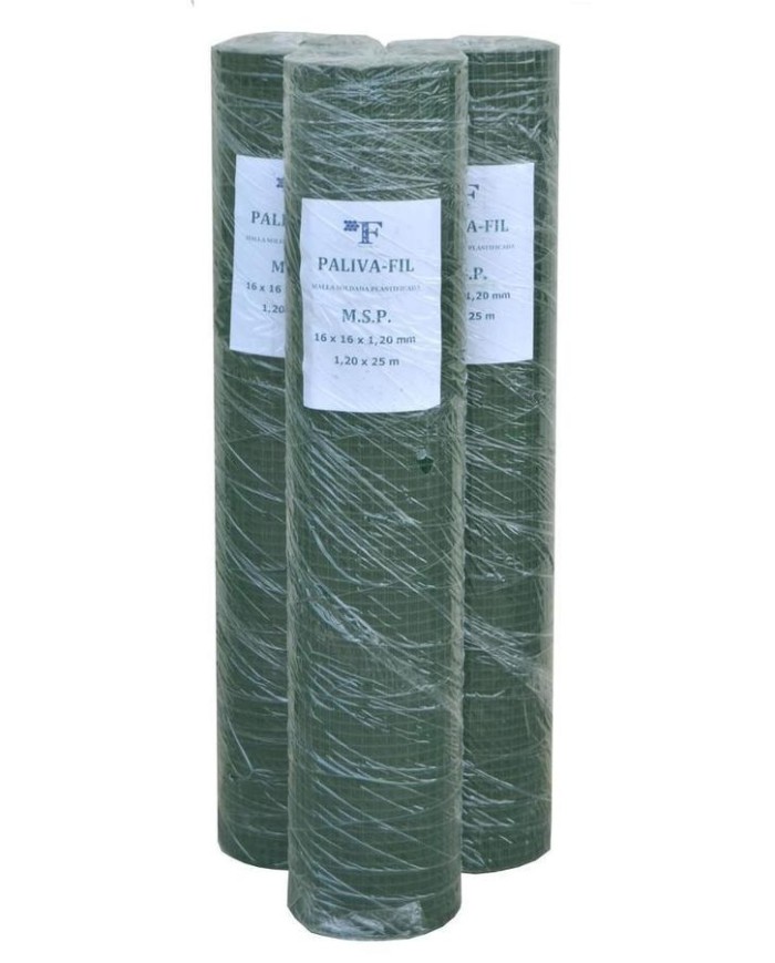 MALLA PLASTIFICADA V.16X16 150CMS. GUMHA R/25MTS.