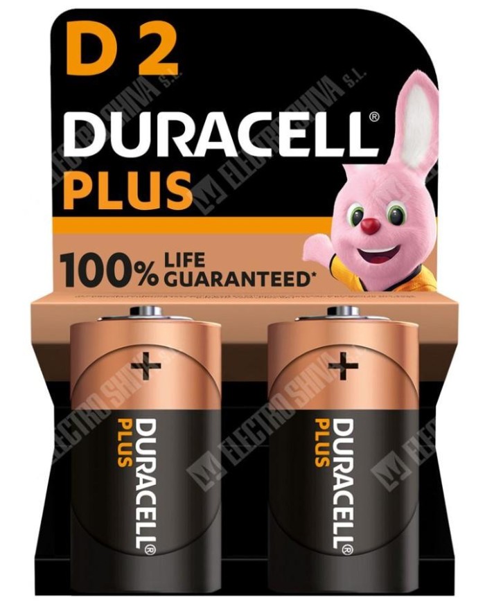 PILA DURACELL PLUS D LR20 B/2UDS
