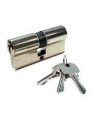 CILINDRO YALE NIQUELADO 70 MM. LEVA CORTA 35X35 LLAVES IGUALES 37010J