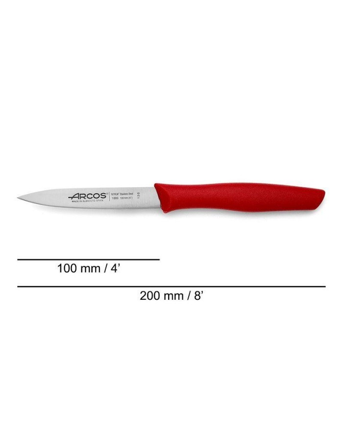 CUCHILLO ARCOS MOD.NOVA ROJO MONDADOR  188622 100 MM.