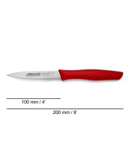 CUCHILLO ARCOS MOD.NOVA ROJO MONDADOR  188622 100 MM.