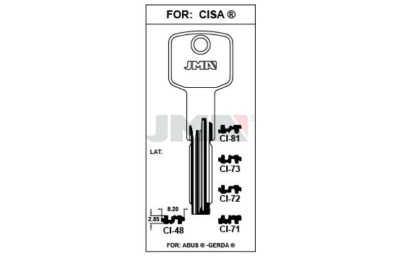LLAVES BRUTO SEGURIDAD CI-48     LATON