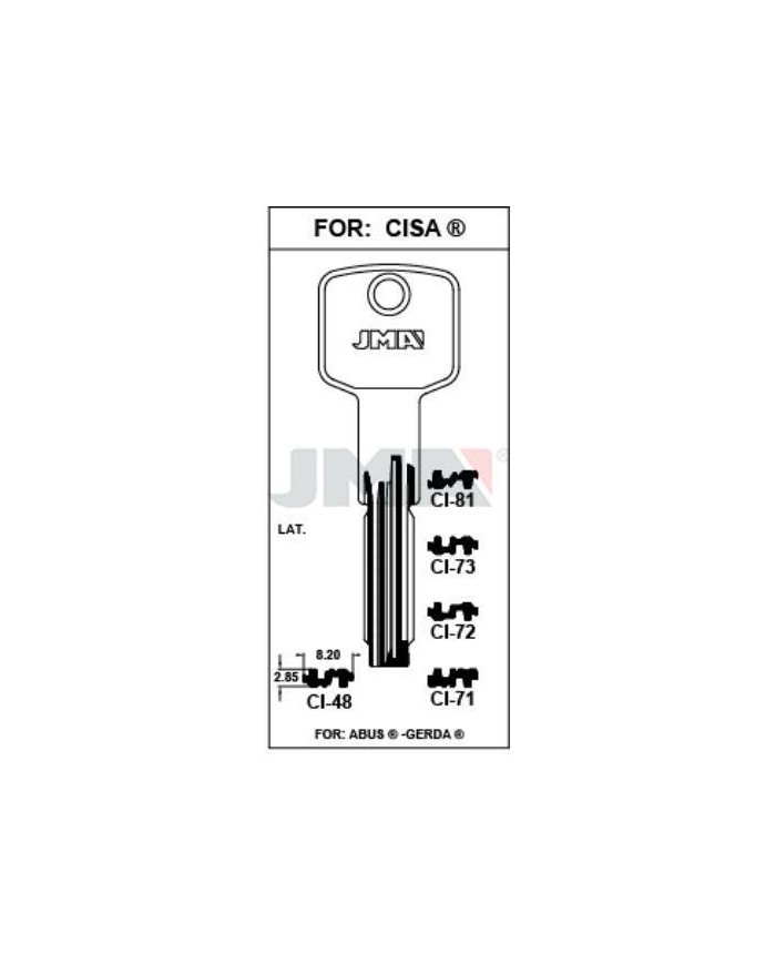 LLAVES BRUTO SEGURIDAD CI-48     LATON