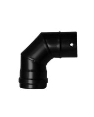 CODO ESTUFA VITRIFICADO PELLET 80MM. 45º