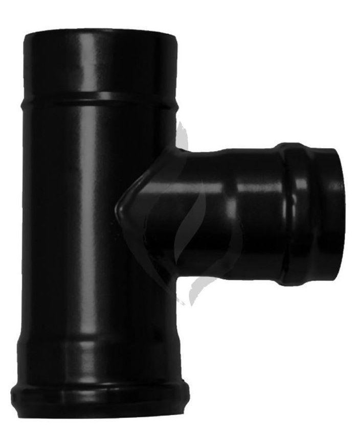 TE ESTUFA VITRIFICADA PELLET 80 MM. 90º