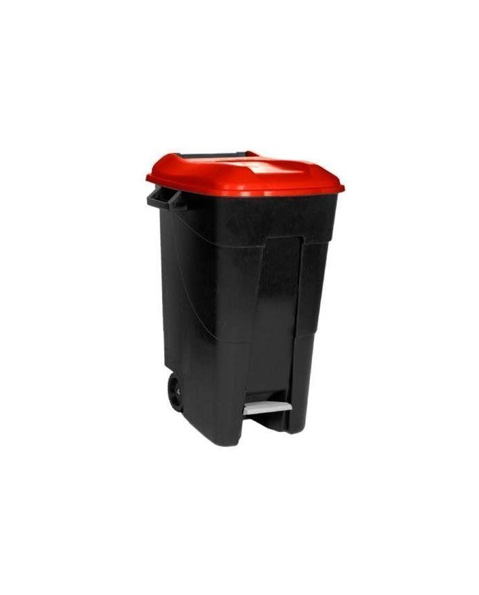 CONTENEDOR TAYG ROJO C/RU+PEDAL 120LTS.