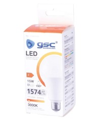 BOMBILLA LED ESTANDAR GSC A60 15W. E27 3000K