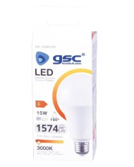 BOMBILLA LED ESTANDAR GSC A60 15W. E27 3000K