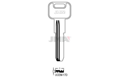 LLAVES BRUTO SEGURIDAD UCEM-17D  LATON