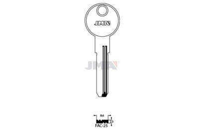 LLAVES BRUTO SEGURIDAD FAC-25    LATON