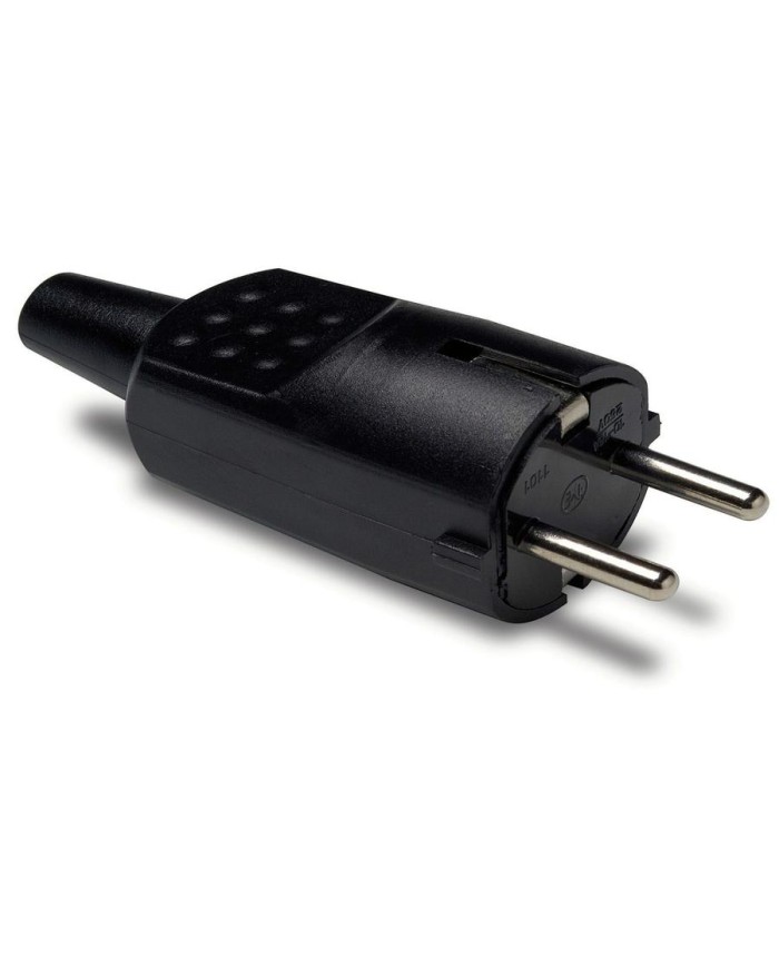CLAVIJA ENCHUFE 16-A CAUCHO NEGRO R.1104