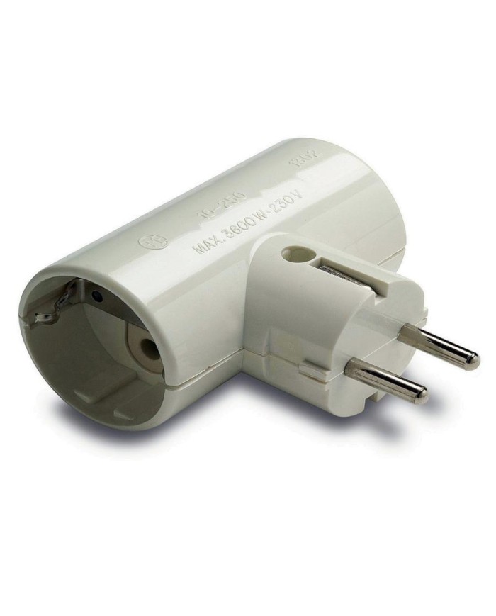 CLAVIJA DOBLE 16-A T.T. CERAMICA RF.1302