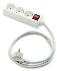 BASE MULTIPLE 3 TOMAS T.T. CABLE 1'5M.