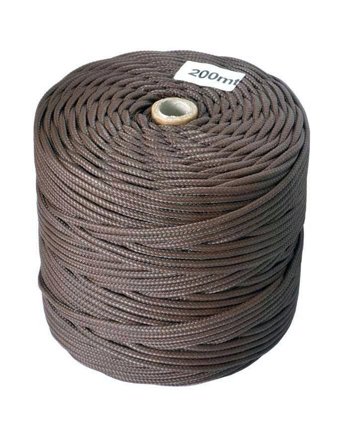 CUERDA POLIPROPILENO MARRON 5MM. (200MTS)