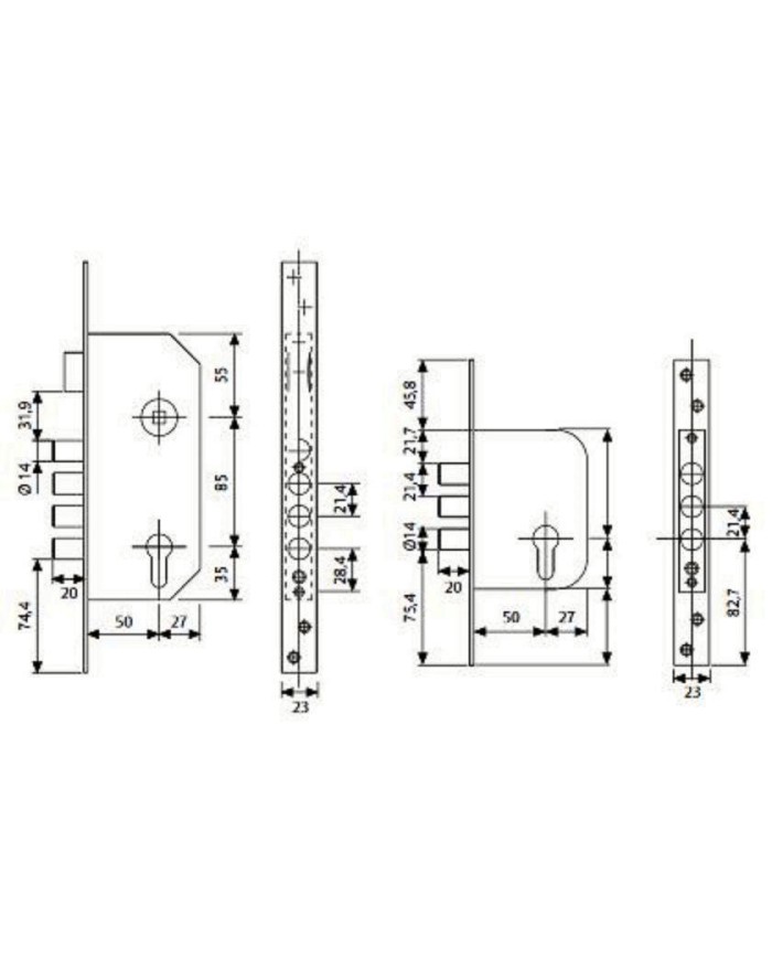 CERRADURA TESA R-200 B566L