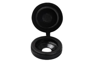 EMBELLECEDOR PLASTICO TORNILLO NEGRO   (BOLSA 100 UDS).