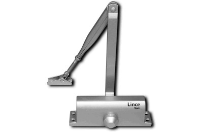 CIERRAPUERTAS LINCE CPA23RP CON RETENEDOR PLATA (PUERTAS 40 KG).