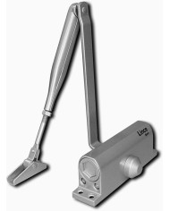 CIERRAPUERTAS LINCE CPA23RP CON RETENEDOR PLATA (PUERTAS 40 KG).