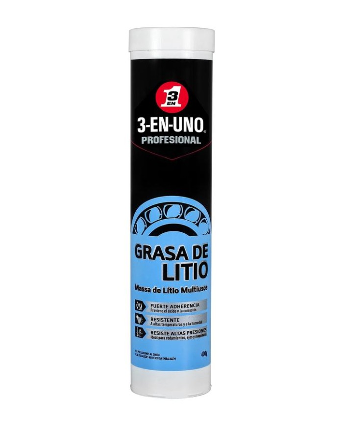 GRASA DE LITIO 400 GRS. 3-EN-UNO MULTIUSOS