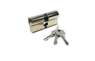 CILINDRO YALE NIQUELADO 60 MM. LEVA LARGA 30X30 LLAVES IGUALES 42825J
