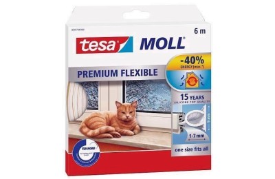 BURLETE TESA SILICONA TRANSPARENTE 9MMX6MTS.