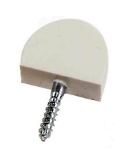 SOPORTE VITRINA PLASTICO BLANCO GRANDE 100UNID.