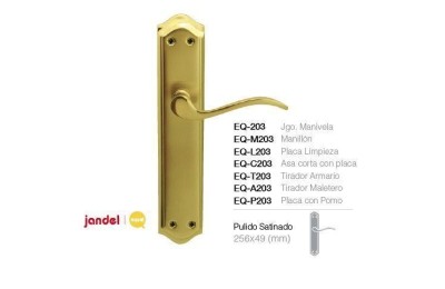 MANIVELA EQ203 LATONADA BRILLO JANDEL (JUEGO)