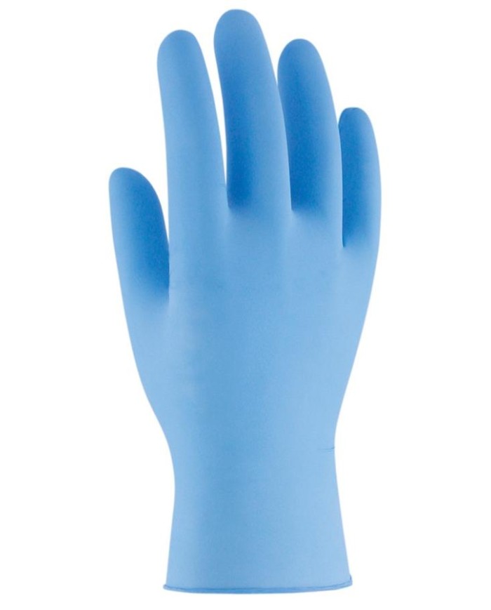 GUANTES NITRILO AZUL T-M SANTEX CAJA 100UDS.