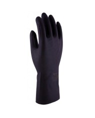 GUANTES LONA/PIEL REFORZADO (B/12 UDS.)