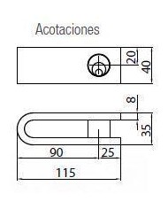CANDADO REJAS CAYS C-1-50 (JUEGO)