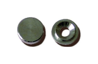 EMBELLECEDOR TORNILLO LISO NIQUELADO 12MM.
