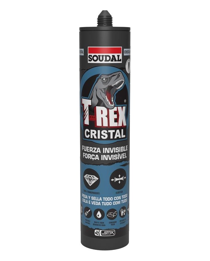ADHESIVO T-REX CRISTAL 290ML. SOUDAL