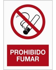 CARTEL (DIN-A4) PROHIBIDO FUMAR P-102