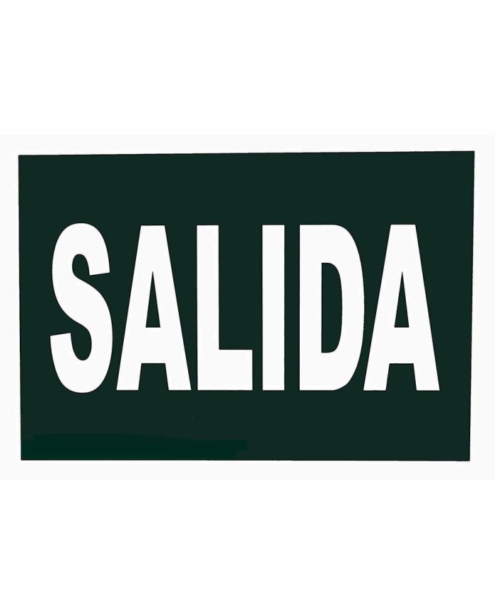 CARTEL (DIN-A4) SALIDA E-310 HORIZONTAL