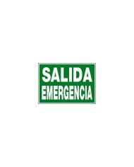 CARTEL (DIN-A4) SALIDA EMERGENCIA IZQUIERDA E-307