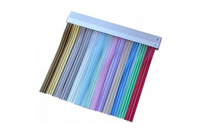 CORTINA TOSCA CINTA Nº 4 CRISTAL/NEGRO 120x210