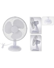 VENTILADOR SOBREMESA 35W. 34CM. BLAN. HE