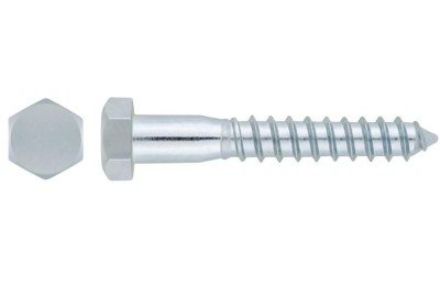 TIRAFONDO CABEZA HEXA.  8 X 50 ZINCADO