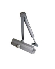CIERRAPUERTAS DORCAS DC2-H-202 CON RETENEDOR PLATA (HOJA 110CM-85 KG).