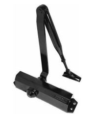 CIERRAPUERTAS DORCAS DC2-202 SIN RETENEDOR NEGRO (HOJA 110CM-85 KG).