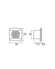 EXTRACTOR CATA DE HUMO HOGAR MODELO UC-10 STD
