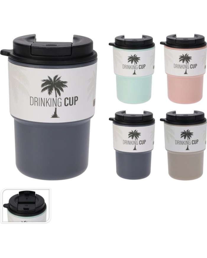 VASO PARA LLEVAR KOOP CON TAPA 290ML.