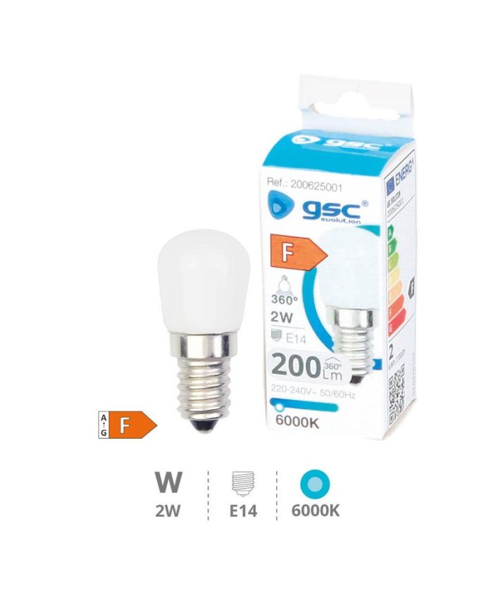 BOMBILLA LED PEB. GSC 2W. E14 6000K