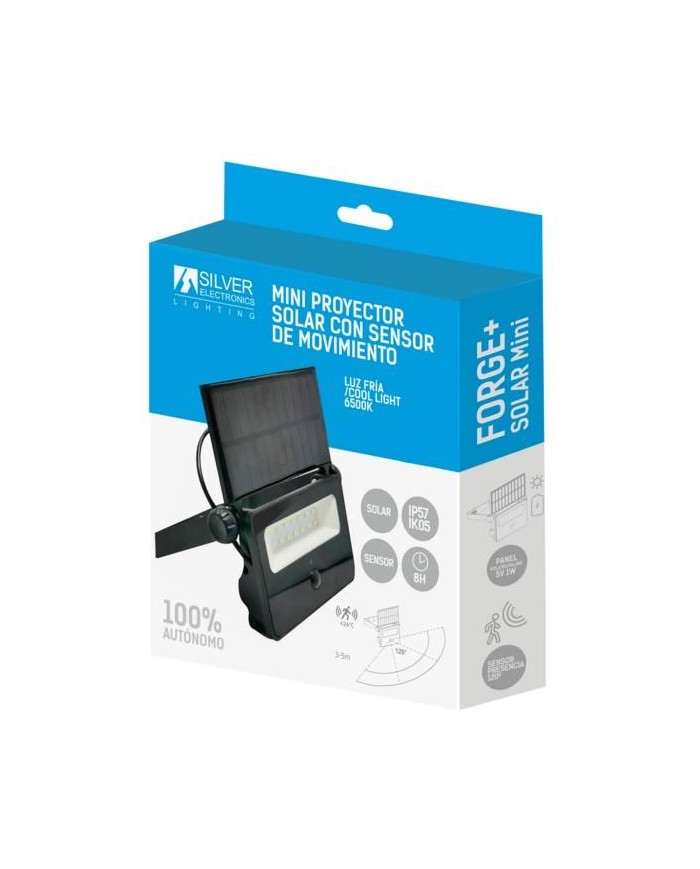 FOCO MINI SOLAR VARTA C/SENSOR 8W. 6500K